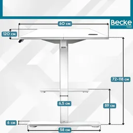 OEM Schreibtisch 120x60cm schwarz