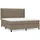 vidaXL Boxspringbett 180 x 200 cm Taupe