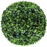 Spetebo Buchsbaumkugel grün Ø 25 cm Ø Garten Deko Buchsbaum Kugel künstlich Buchskugel