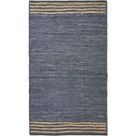 Homescapes FLICKENTEPPICH aus Recycling-Leder 120/170 cm