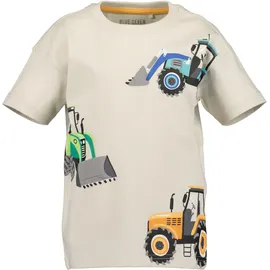 blue seven T-Shirt BLUE SEVEN, Jungen, Gr. 128, kiesel, Single Jersey, Obermaterial: 100% Baumwolle, bedruckt, unifarben, Basic normal, Rundhals, Shirts T-Shirt, modischer Stil, aus reiner Baumwolle, Single Jersey, pflegeleicht