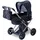 Olivia's Little World Puppenwagen 2-in-1 Klassiker Schwarz