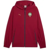 Puma Trainingsjacke "Marokko PUMATECH Gewebte Jacke Herren", Herren, Gr. S, schwarz crimson victory gold rot beige, Obermaterial: 100% Elastomultiester. Taschenfutter: 100% Polyester, Jacken Trainingsjacke
