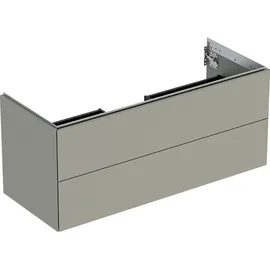 Geberit Waschtischunterschrank 2 Schubladen 118,4 x 50,4 x 47 cm Greige Matt