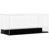 vidaXL Vitrine Transparent 19,5 x 8,5 x 8,5 cm Schwarz