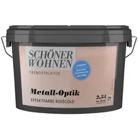 Schöner Wohnen Trendstruktur Effektfarbe roségold glänzend 2,5 l
