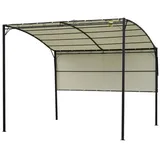Outsunny Gartenpavillon 3 x 2,5 m Weiß/Schwarz