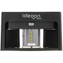 ideoon lights 4er Set LED Solar Wandleuchte Kunststoff 9,0 cm inkl. Akku & Sensor Warmweiss/Kaltweiss