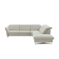 Hukla Ecksofa Mikrofaser Michelle , creme , Maße (cm): B: 292 H: 99 T: 258.0