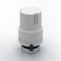 Vancoco Thermostatkopf Heizkörperventil Thermostat Heizung Heizungsventil weiß M30*1.5MM Flüssig-Fühler mit Frostschutzstellung