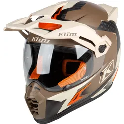 Klim Krios Pro Charger, Endurohelm - Matt Braun/Beige/Grau - XXL