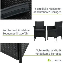 Juskys Bayamo Set 3-tlg. schwarz/grau