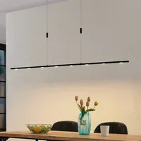 LUCANDE Stakato LED-Hängeleuchte 8fl. 180 cm lang