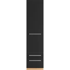 Priess Wäscheschrank Barcelona 48 x 193 x 54 cm Schwarz