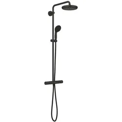 GROHE Vitalio Start System 210 Duschsystem mit Thermostatbatterie für die Schweiz, Badarmaturen, matt schwarz