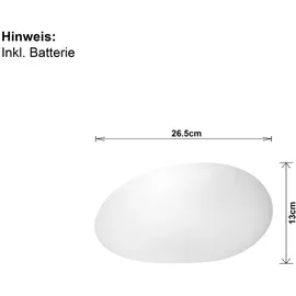 Star Trading Globy weiß, ca. 27x13 cm,