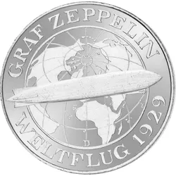 Weimarer Republik 5 Reichsmark 1930 Zeppelin