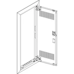 ABN GBRU15TL Blendrahmen + Tür mit Lüftungsschlitz 1x5 für UP-Feldverteiler 1x5-reihig