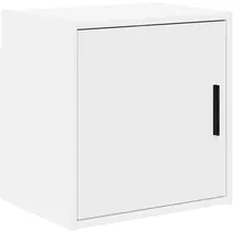 vidaXL Garagen-Wandschrank Weiß Holzwerkstoff