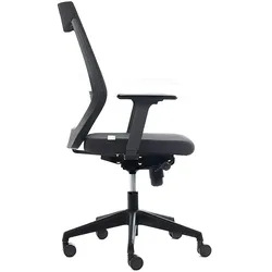 ROCADA 908-4 Bürodrehstuhl, schwarze Netzrückenlehne Sitzpolsterung, schwarz