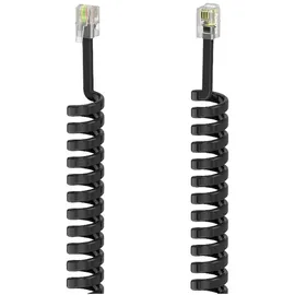 Hama Telefon (analog) Anschlusskabel [1x RJ10-Stecker 4p4c - 1x RJ10-Stecker 4p4c] 1.5 m Schwarz