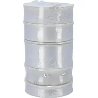 Magni Präsent Geschenkband Hochzeit, weiß, Acetatband, 15-40mm x 3m, matt, Set mit 5 Motiven