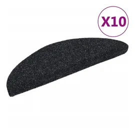 vidaXL Stufenmatte 56 x 17 cm Schwarz