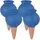 Relaxdays Tonspitzen Bewässerung 4er Set 12 x 6 x 6 cm blau