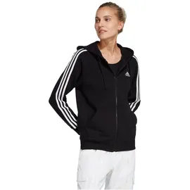 Adidas Essentials 3-Streifen French Terry Regular Kapuzenjacke Black / White 2XS