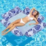 Aufblasbare Wasserhängematte für Pool und Strand mit Netz, stabil, langlebig
