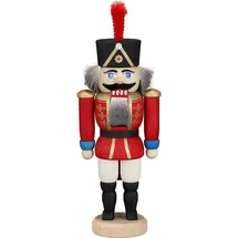 Seiffener Volkskunst eG Nussknacker Husar 15 cm rot