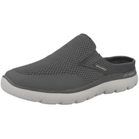 Skechers Summits Vindicator Herren Clogs Pantoletten Pantoletten Slipper Slip On Freizeitschuhe Gartenschuhe Weite: regulär, herausnehmbare Einlegesohle, grau, 43 EU - 43 EU