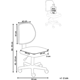 Beliani JOYFUL Kunststoff Hellgrau