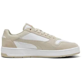 Puma Court Classic Street SD Sneaker, White-Desert dust/PUMA Gold, 42