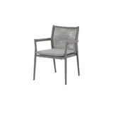 Möbel Kraft Ropero Stapelstuhl 61 x 60,5 x 84 cm grau