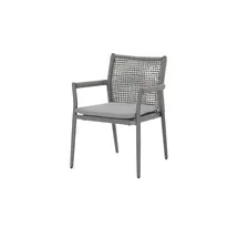 Möbel Kraft Ropero Stapelstuhl 61 x 60,5 x 84 cm grau