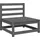 vidaXL Garten-Mittelsofa 2-tlg. grau
