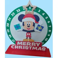 Disney Holz Adventskalender Weihnachten Mickey 24 Fächer Wiederverwendbar Ge