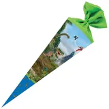 NESTLER Schultüte schleich Dinosaurs 2 rund mit Tüllverschluss 70cm