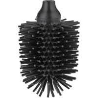 Kela La Brosse Ersatz Wc-Bürstenkopf, Silikon, Schwarz, 12.5cm 8cmØ