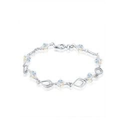 Elli Armband Kristalle Perlen 925 Silber weiß 19 cm