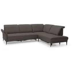 Musterring Ecksofa MR 1350 Leder Braun Schoko 297 x 229 cm