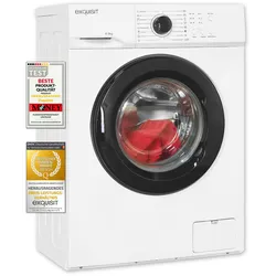 Exquisit Waschmaschine WA6110-020A weiss | 6 kg Fassungsvermögen | Energieeffizienzklasse A | 16 Waschprogramme | Kindersicherung