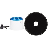 Catit 50053 Trinkbrunnen, für Katzen, hellblau/weiß + Ersatzreinigungsfilter, Trinkbrunnenfilter, für die 2L Catit Trinkbrunnen