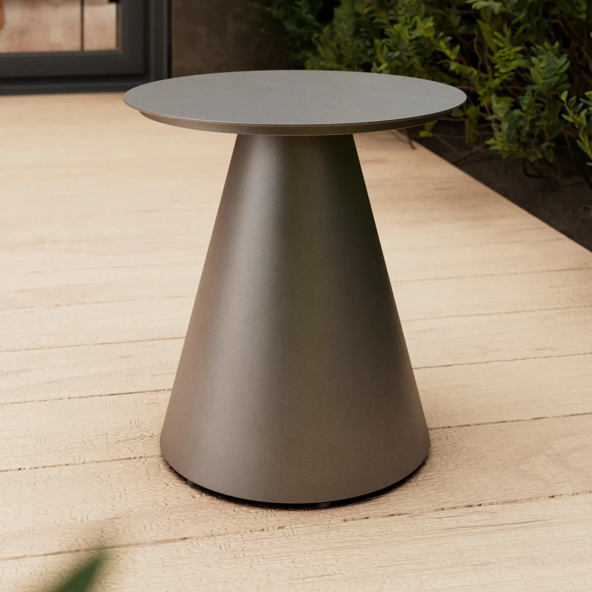 Gartenbeistelltisch Tobi 1 Dunkelgrau Aluminium