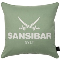 Sansibar Sylt Kissenhülle - green/offwhite - 45x45 cm)