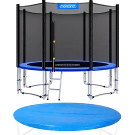 monzana Trampolin Ø 244/305/366/426 cm Komplettset inkl. Sicherheitsnetz, Leiter, Randabdeckung & Zubehör Kindertrampolin Gartentrampolin Ø 426cm - Monzana®