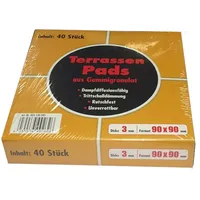 FERAX Terrassenpad 90x90mm, 40 Stück,