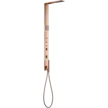 Hansgrohe AXOR ShowerComposition Duschpaneel, mit Thermostat, Kopfbrause 110/220, Schulterbrause, inklusive Zubehör, 12595300, Farbe: Polished Red Gold