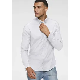 Tommy Hilfiger Slim Stretch Oxford Langarmhemd White 2XL